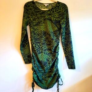 Topshop Animal Print Dress Women’s Sz 8